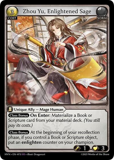 Zhou Yu, Enlightened Sage