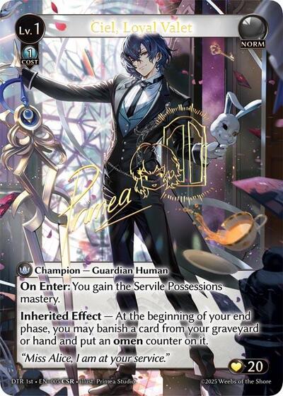 Ciel, Loyal Valet (CSR)