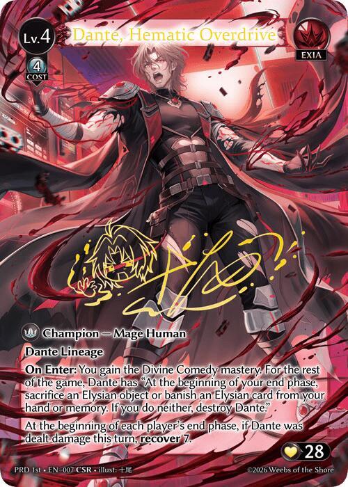 Dante, Hematic Overdrive (CSR)