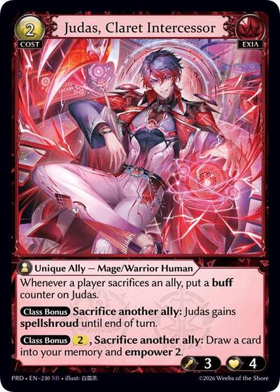 Judas, Claret Intercessor