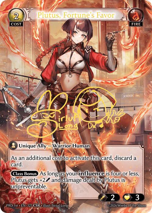 Plutus, Fortune's Favor (CSR)