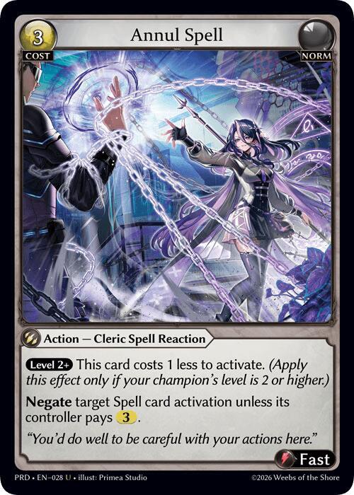 Annul Spell (Interference Curio Foil)