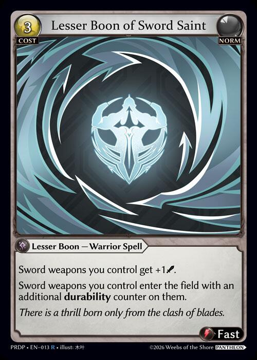 Lesser Boon of Sword Saint