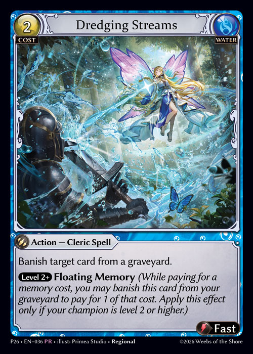 Dredging Streams - Promotional 2026 Grand Archive spoiler