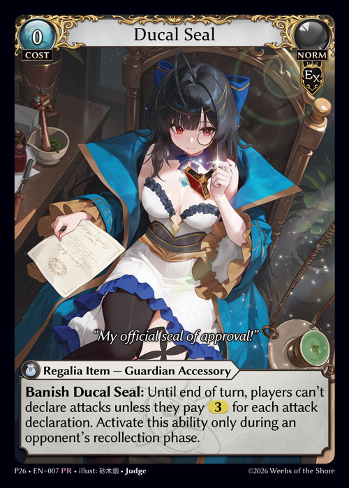 Ducal Seal - Promotional 2026 Grand Archive spoiler
