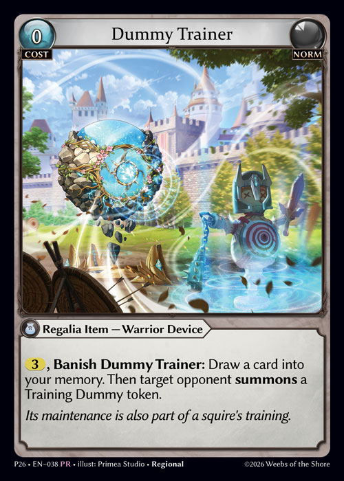 Dummy Trainer - Promotional 2026 Grand Archive spoiler