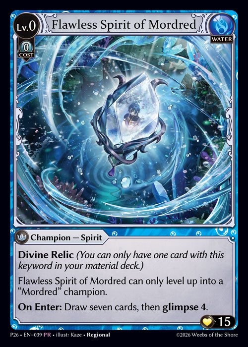 Flawless Spirit of Mordred - Promotional 2026 Grand Archive spoiler