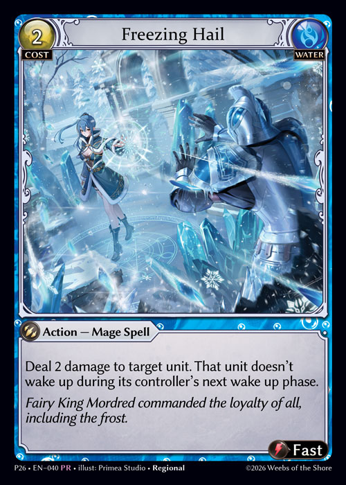 Freezing Hail - Promotional 2026 Grand Archive spoiler