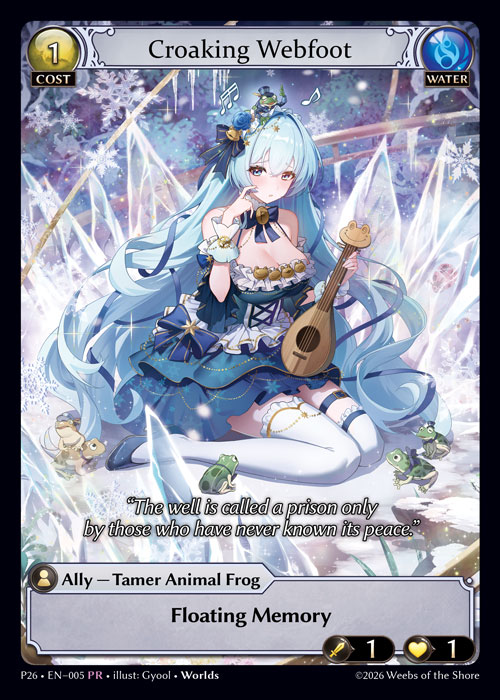 Croaking Webfoot - Promotional 2026 Grand Archive spoiler