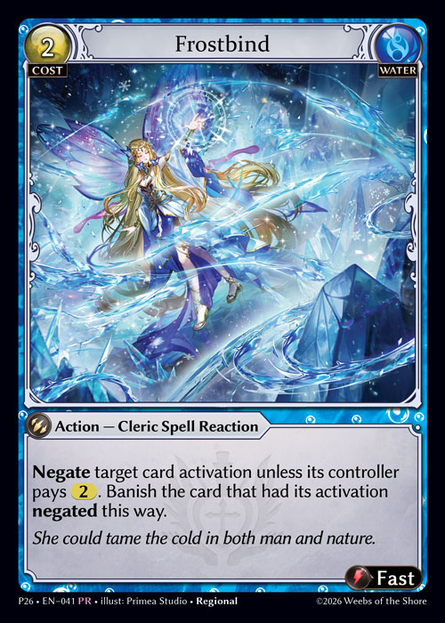 Frostbind - Promotional 2026 Grand Archive spoiler