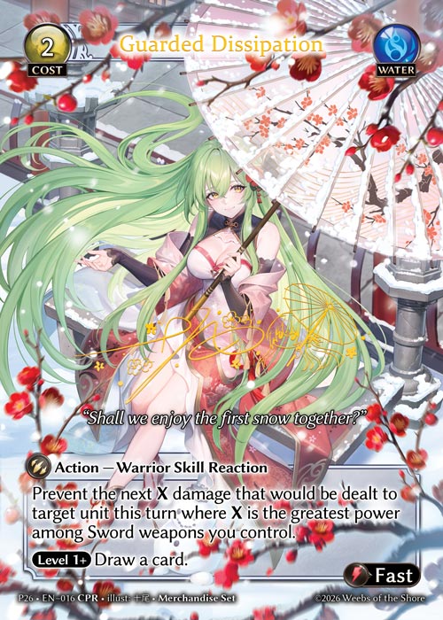 Guarded Dissipation - Promotional 2026 Grand Archive spoiler