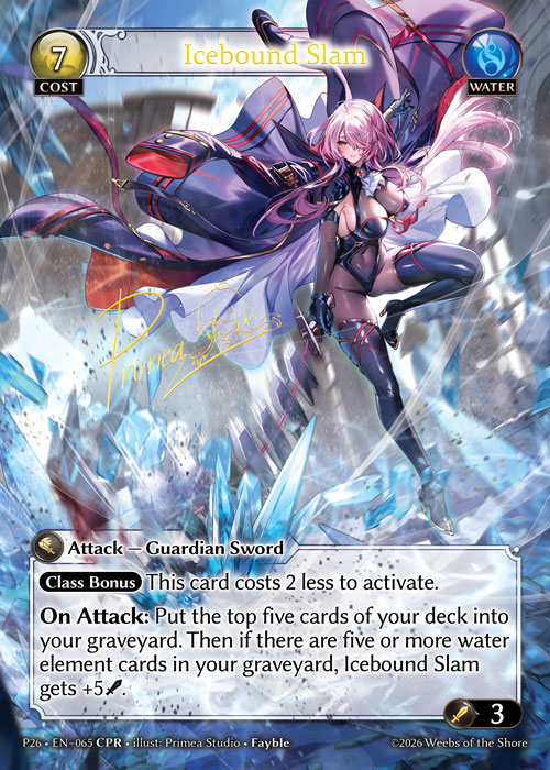 Icebound Slam - Promotional 2026 Grand Archive spoiler