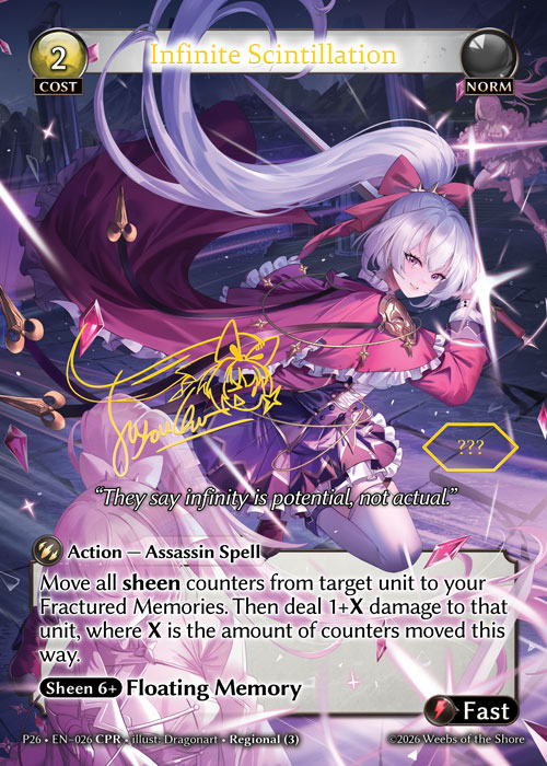 Infinite Scintillation - Promotional 2026 Grand Archive spoiler