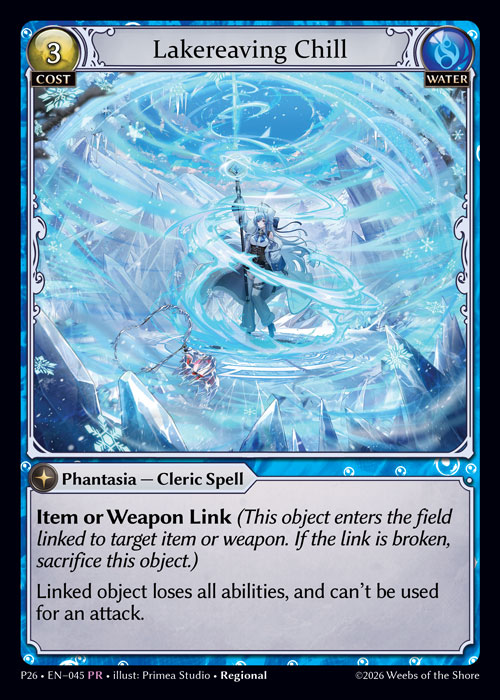 Lakereaving Chill - Promotional 2026 Grand Archive spoiler