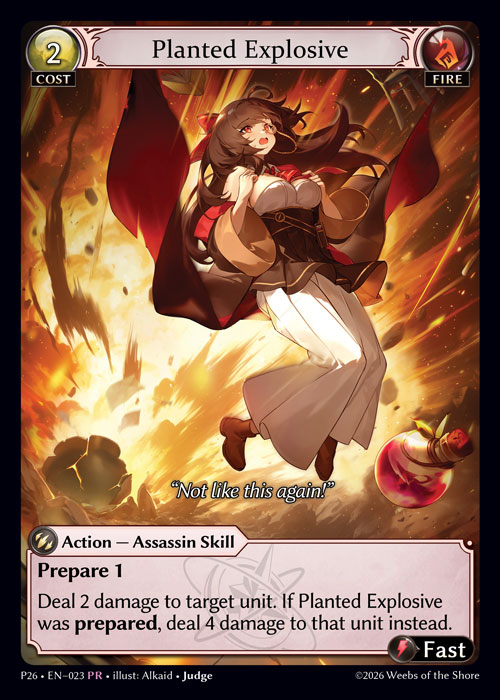 Planted Explosive - Promotional 2026 Grand Archive spoiler