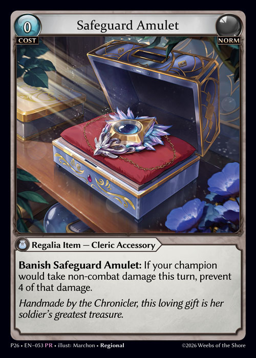 Safeguard Amulet - Promotional 2026 Grand Archive spoiler