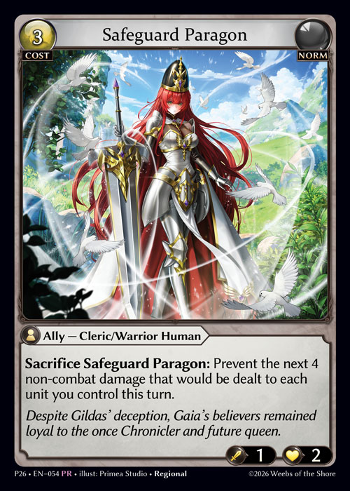 Safeguard Paragon - Promotional 2026 Grand Archive spoiler