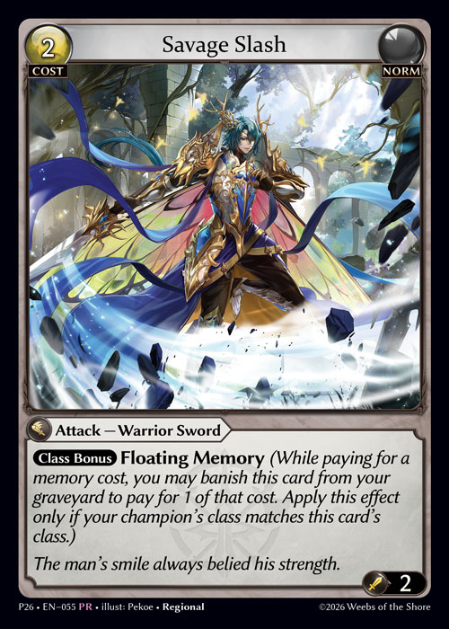 Savage Slash - Promotional 2026 Grand Archive spoiler