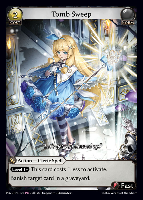 Tomb Sweep - Promotional 2026 Grand Archive spoiler