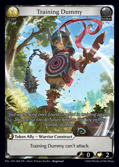 Training Dummy - Promotional 2026 Grand Archive spoiler