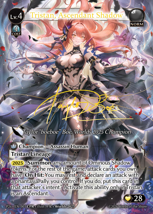 Tristan, Ascendant Shadow - Promotional 2026 Grand Archive spoiler