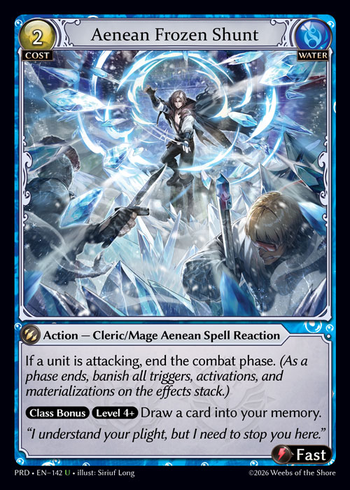 Aenean Frozen Shunt - .asphodel/paradise Grand Archive spoiler