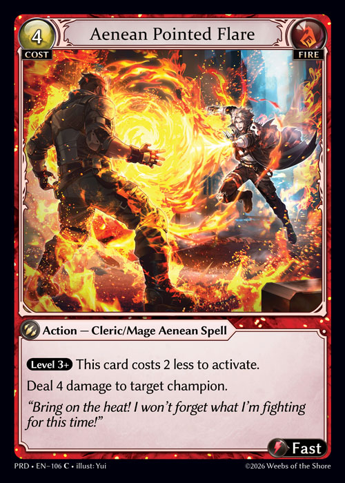 Aenean Pointed Flare - .asphodel/paradise Grand Archive spoiler