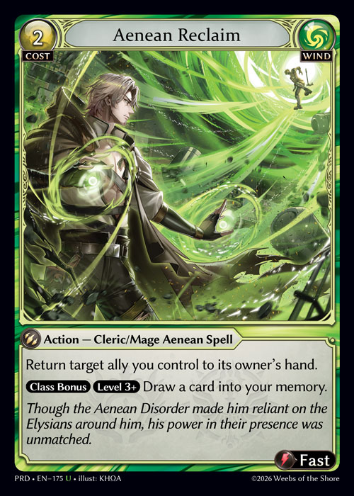 Aenean Reclaim - .asphodel/paradise Grand Archive spoiler