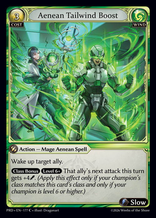Aenean Tailwind Boost - .asphodel/paradise Grand Archive spoiler