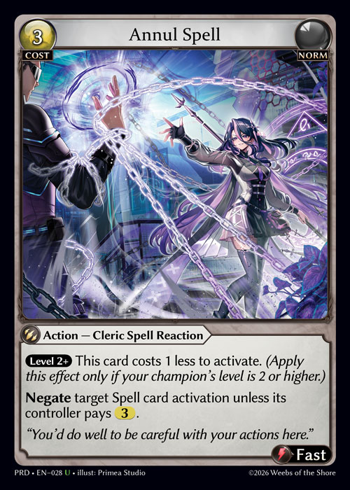 Annul Spell - .asphodel/paradise Grand Archive spoiler