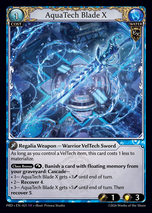 AquaTech Blade X - .asphodel/paradise Grand Archive spoiler