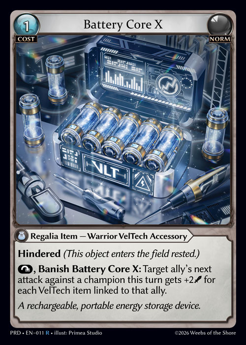 Battery Core X - .asphodel/paradise Grand Archive spoiler