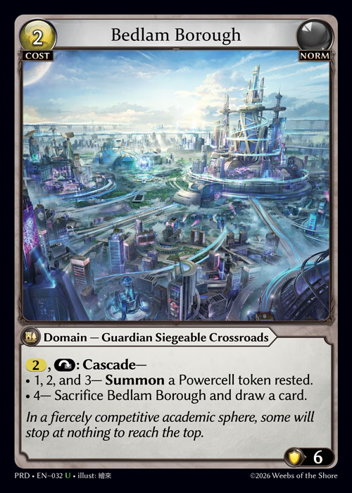 Bedlam Borough - .asphodel/paradise Grand Archive spoiler