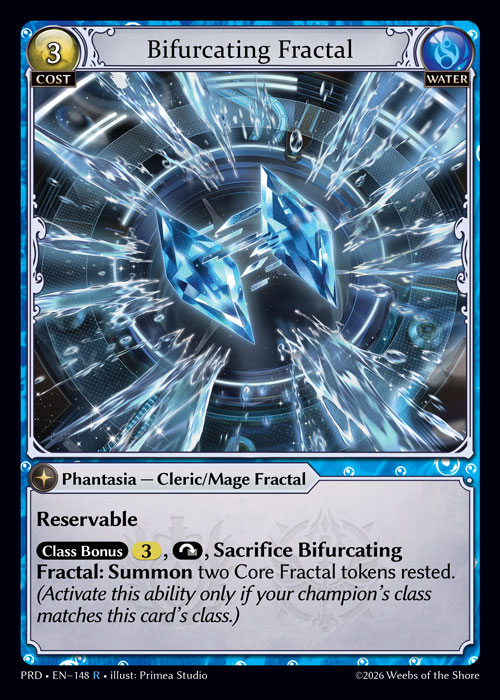 Bifurcating Fractal - .asphodel/paradise Grand Archive spoiler