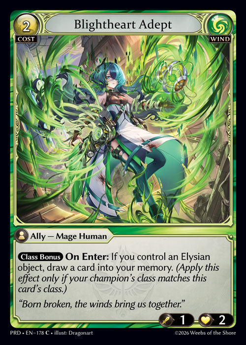 Blightheart Adept - .asphodel/paradise Grand Archive spoiler