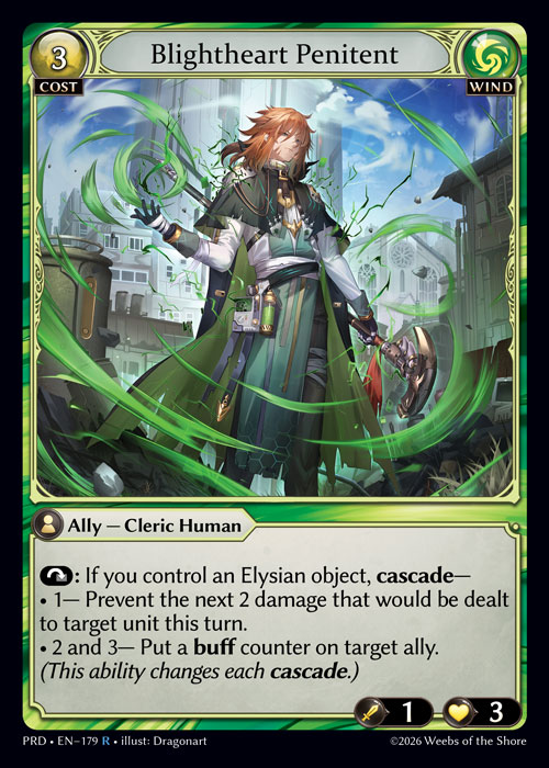 Blightheart Penitent - .asphodel/paradise Grand Archive spoiler