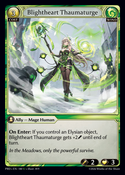 Blightheart Thaumaturge - .asphodel/paradise Grand Archive spoiler