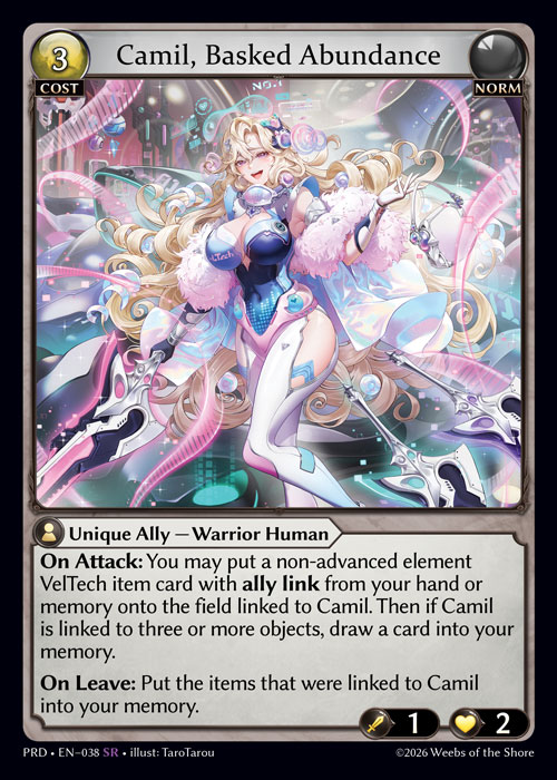 Camil, Basked Abundance - .asphodel/paradise Grand Archive spoiler