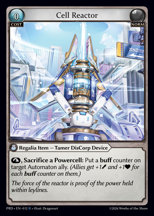 Cell Reactor - .asphodel/paradise Grand Archive spoiler
