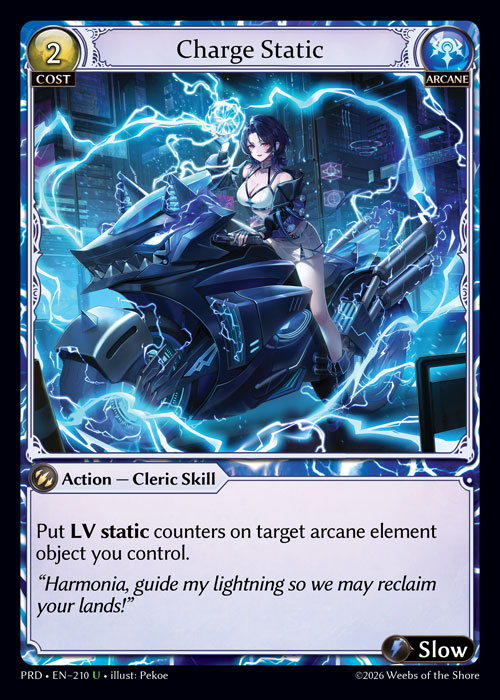 Charge Static - .asphodel/paradise Grand Archive spoiler