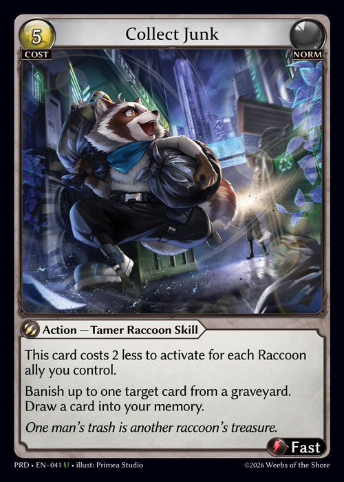 Collect Junk - .asphodel/paradise Grand Archive spoiler