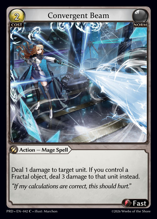 Convergent Beam - .asphodel/paradise Grand Archive spoiler