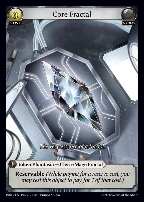 Core Fractal - .asphodel/paradise Grand Archive spoiler