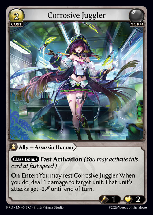 Corrosive Juggler - .asphodel/paradise Grand Archive spoiler