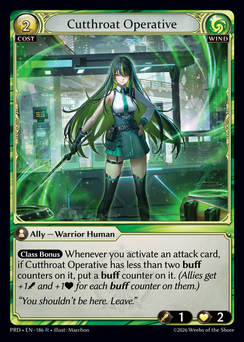 Cutthroat Operative - .asphodel/paradise Grand Archive spoiler