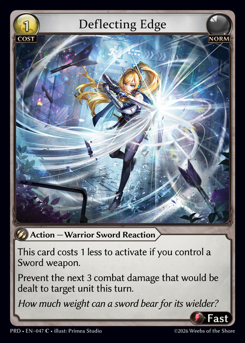 Deflecting Edge - .asphodel/paradise Grand Archive spoiler