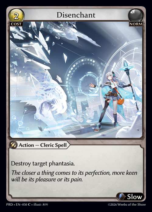 Disenchant - .asphodel/paradise Grand Archive spoiler