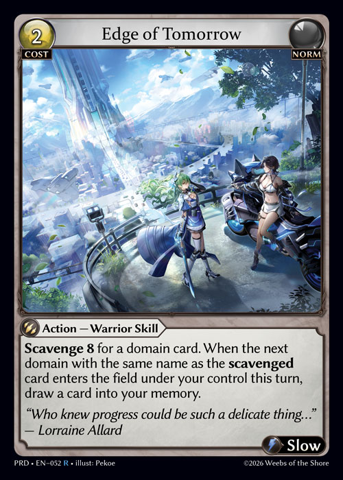 Edge of Tomorrow - .asphodel/paradise Grand Archive spoiler