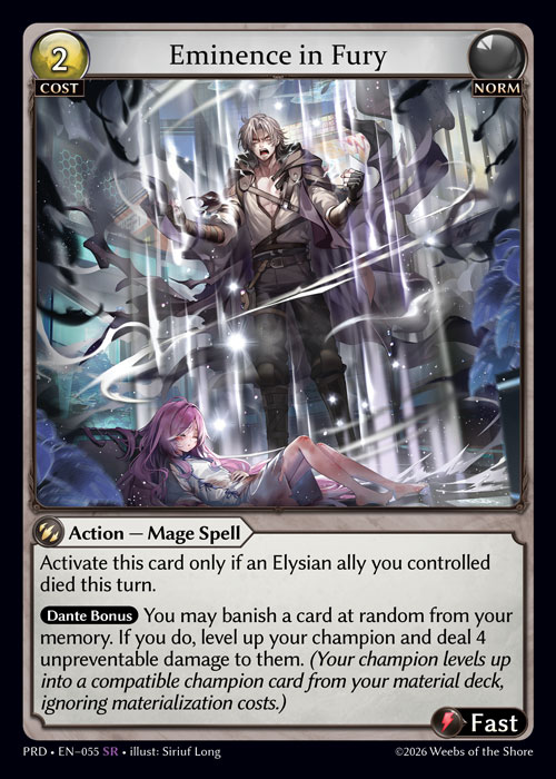 Eminence in Fury - .asphodel/paradise Grand Archive spoiler