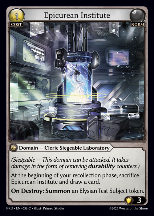Epicurean Institute - .asphodel/paradise Grand Archive spoiler